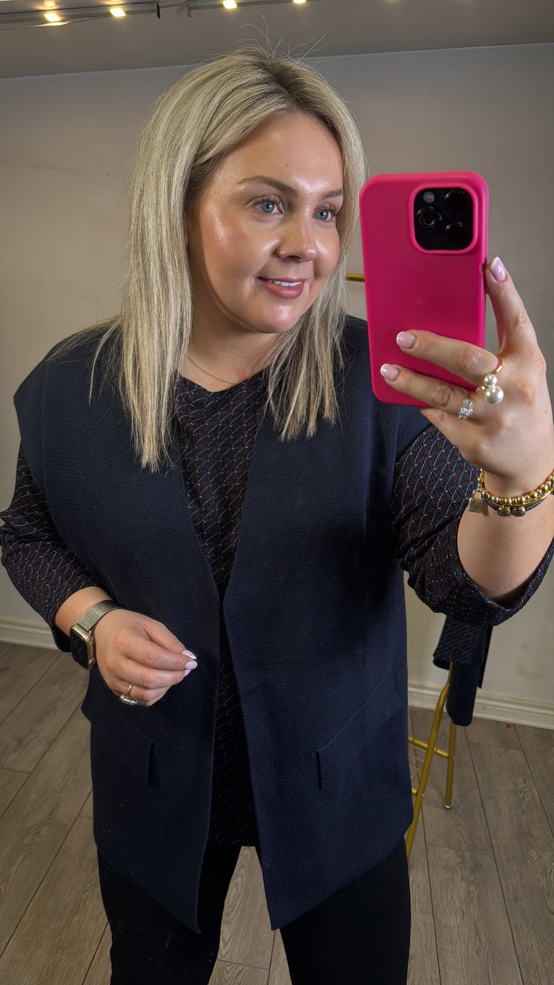 Fransa FrSenna Night Sky Burgundy Geometric Printed Top