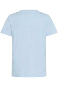 Kaffe Kajean Powder Blue Embellished Rose T-Shirt, 10511081