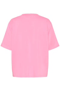 Kaffe Karosie Power Pink 'Ooh La La' Embellished Modal T-Shirt, 10511093