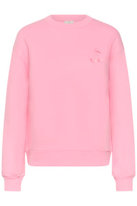 Kaffe Kamelody Pink Frosting Supersoft Fleece Lined ‘Cherry Bliss’ Sweatshirt
