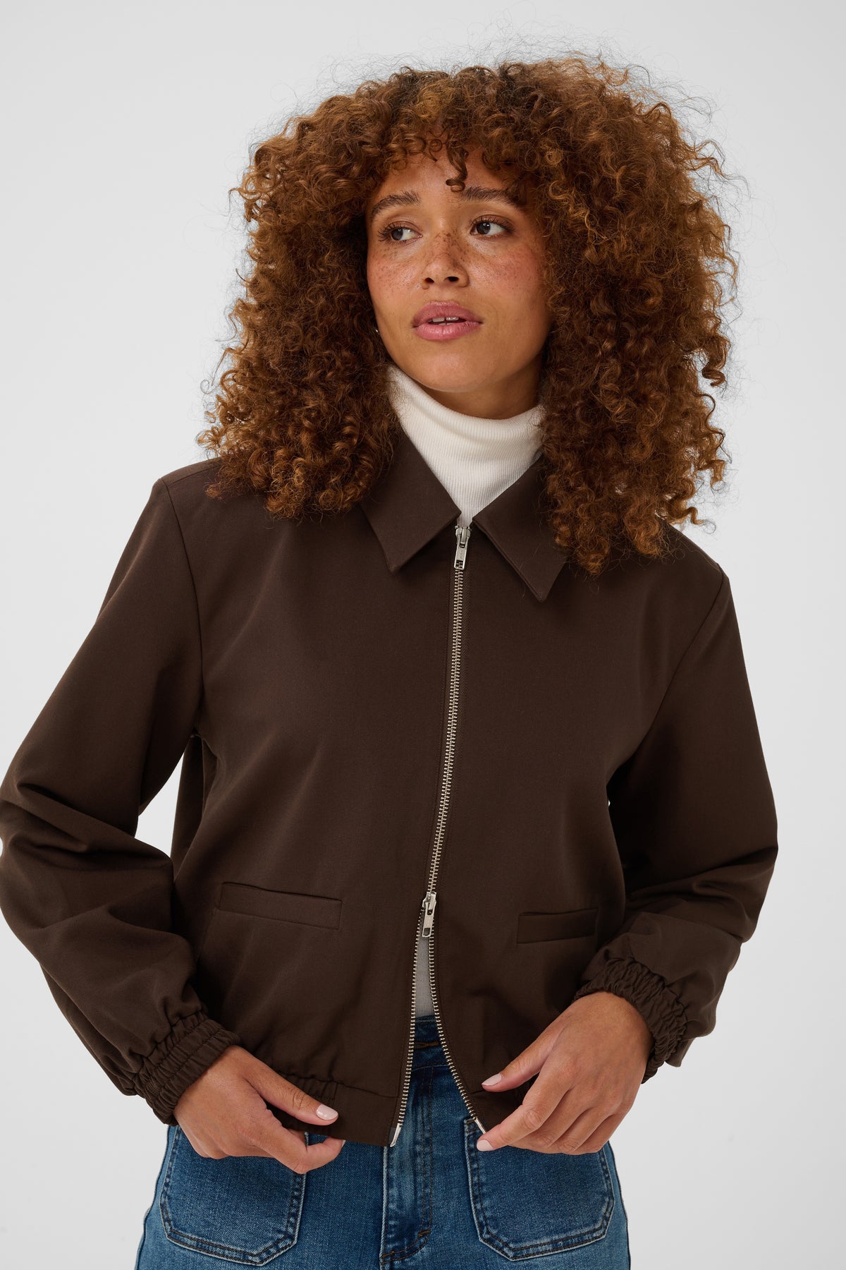 Kaffe Kasakura Coffee Bean Bomber Jacket, 10512340