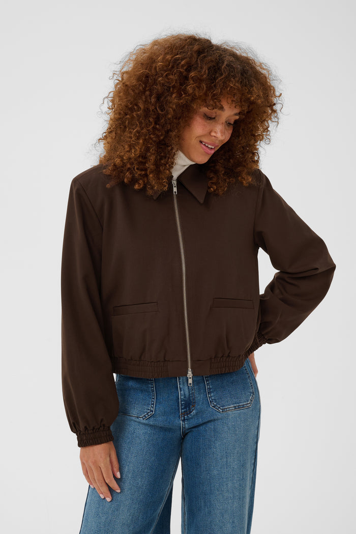 Kaffe Kasakura Coffee Bean Bomber Jacket, 10512340