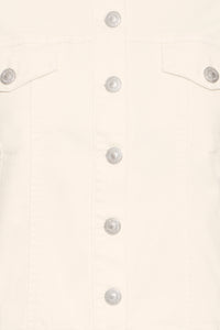 Fransa FrVotwill Whisper White Soft Stretch Denim Jacket