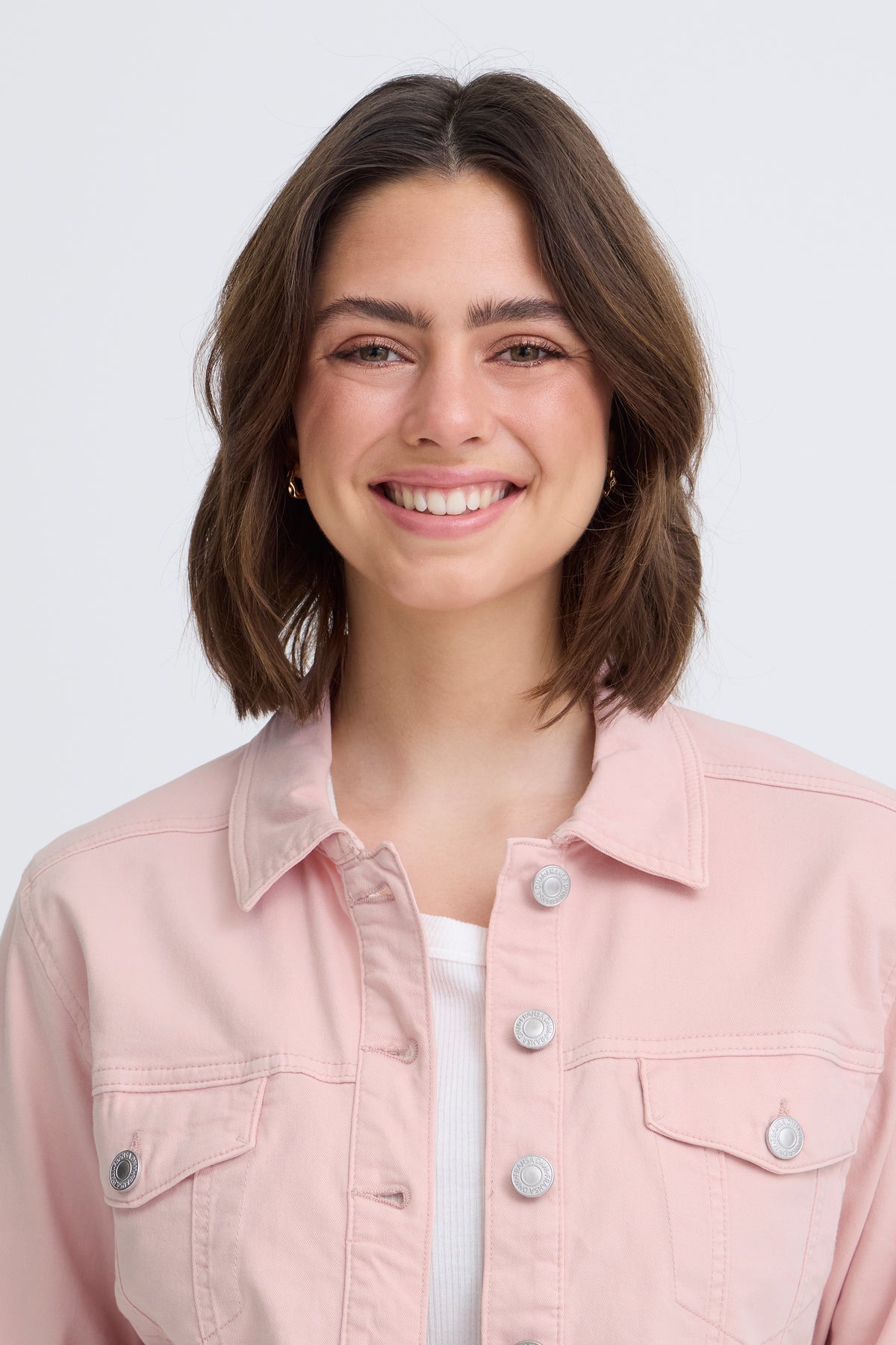 Fransa FrVotwill Lotus Pink Soft Stretch Denim Jacket, 20609189