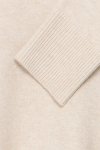 Fransa FrBitte Limestone Melange V-Neck Collar Knit