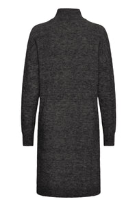 Fransa Frsanny Charcoal Grey Melange Knitted Jumper Dress