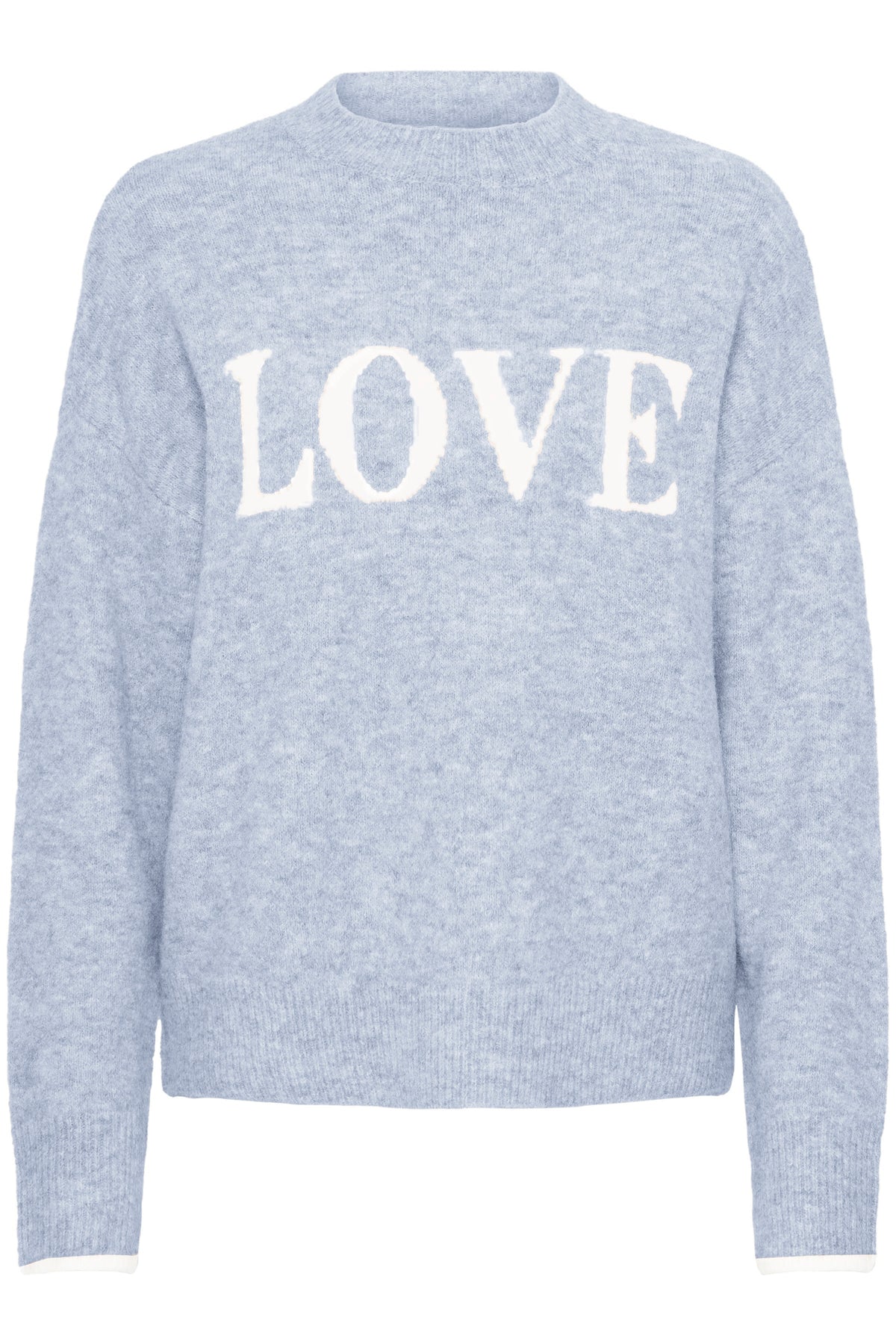 Fransa FrFlorence Infinity Blue Supersoft 'LOVE' Knit