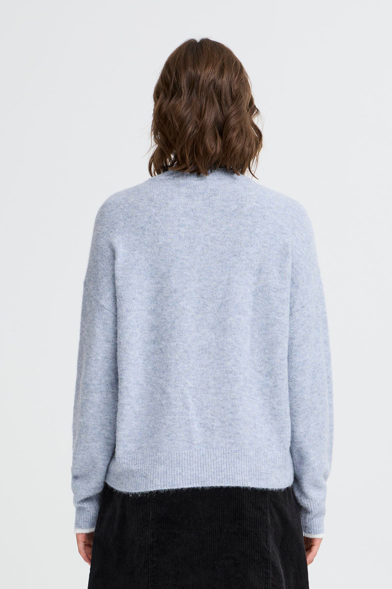 Fransa FrFlorence Infinity Blue Supersoft 'LOVE' Knit