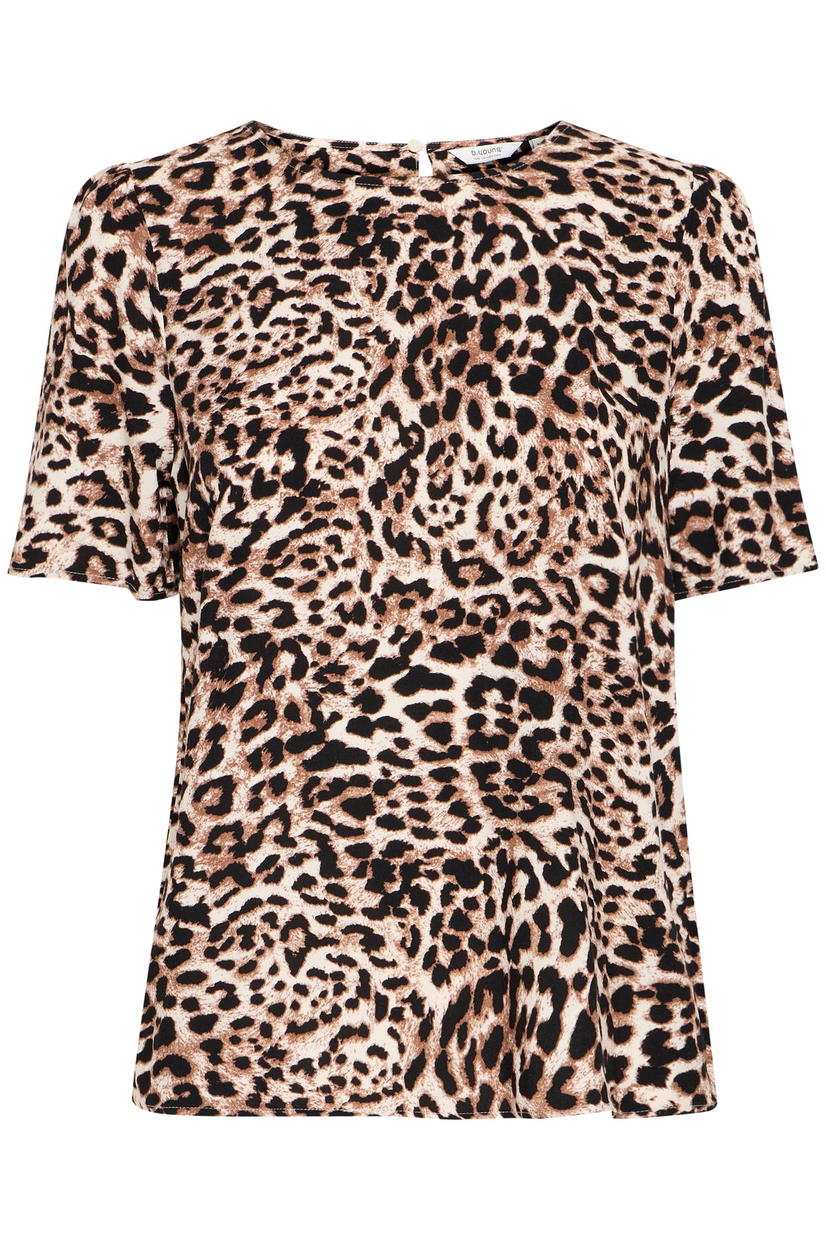 B.Young Bymmjoella Birch Leopard Print Top
