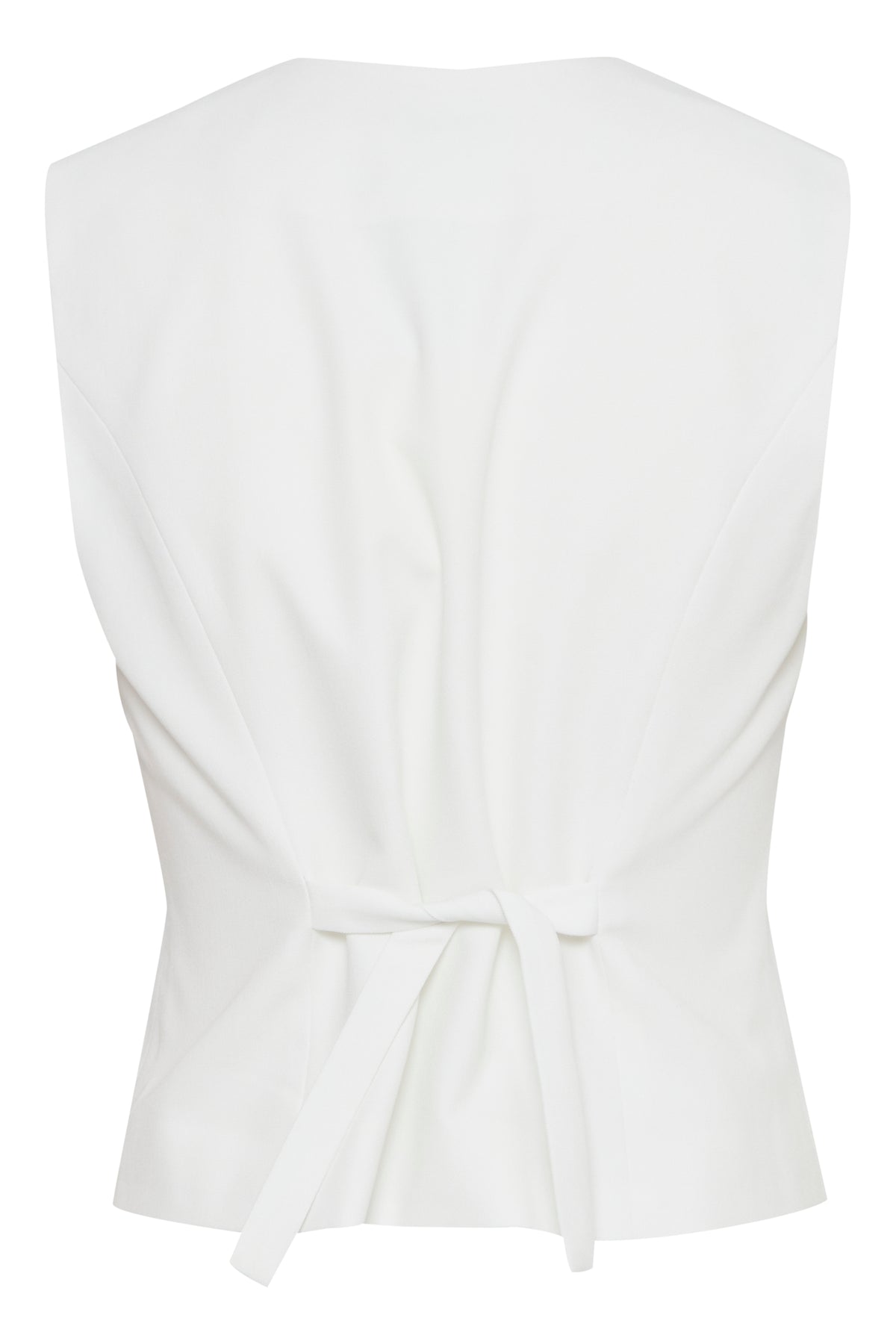 B.Young ByDeceri Marshmallow White Fitted Waistcoat, 20814726