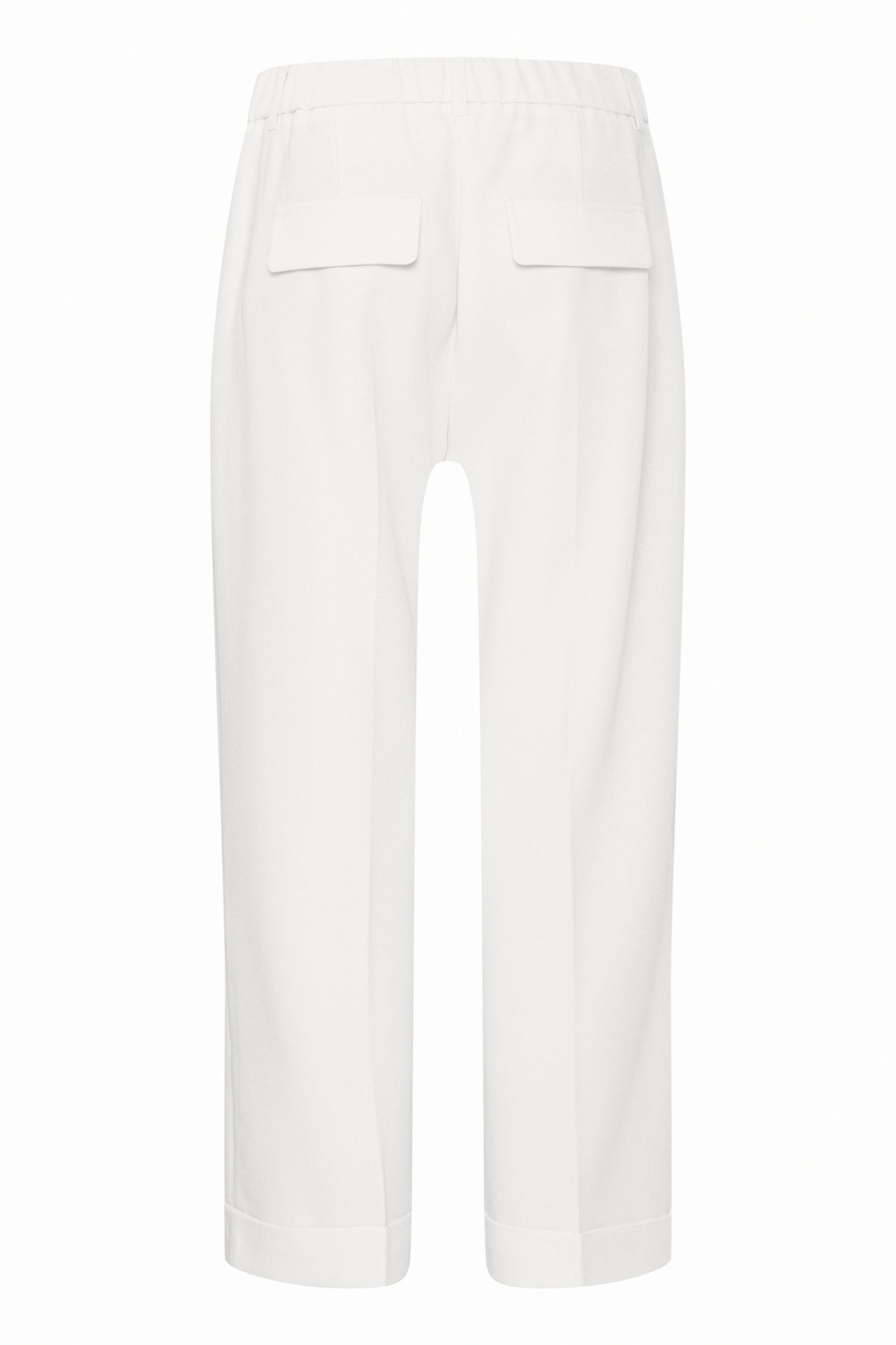 B.Young ByDeceri Marshmallow White Cuff Trousers, 20816464