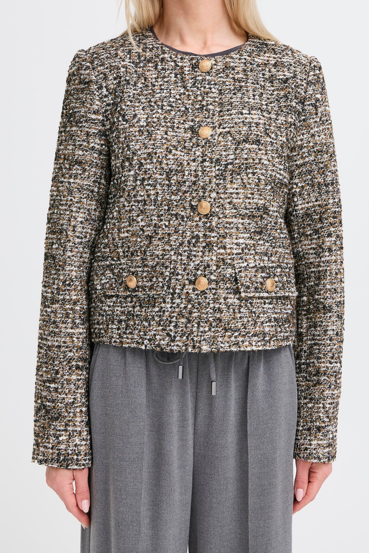 B.Young ByDocima Boucle Tweed Jacket