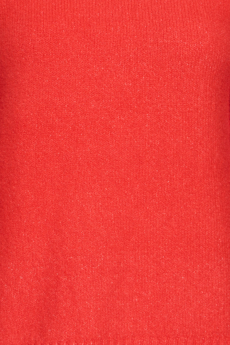 B.Young ByOlma Barbados Cherry Melange Longline Knit