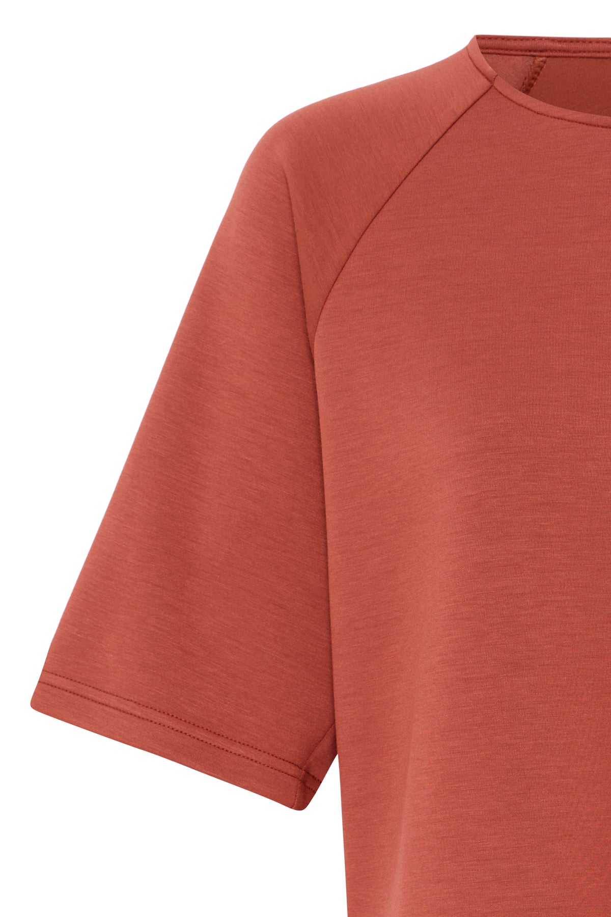 B.Young ByPusti Marsala Modal Round Neck T-Shirt, 20818708