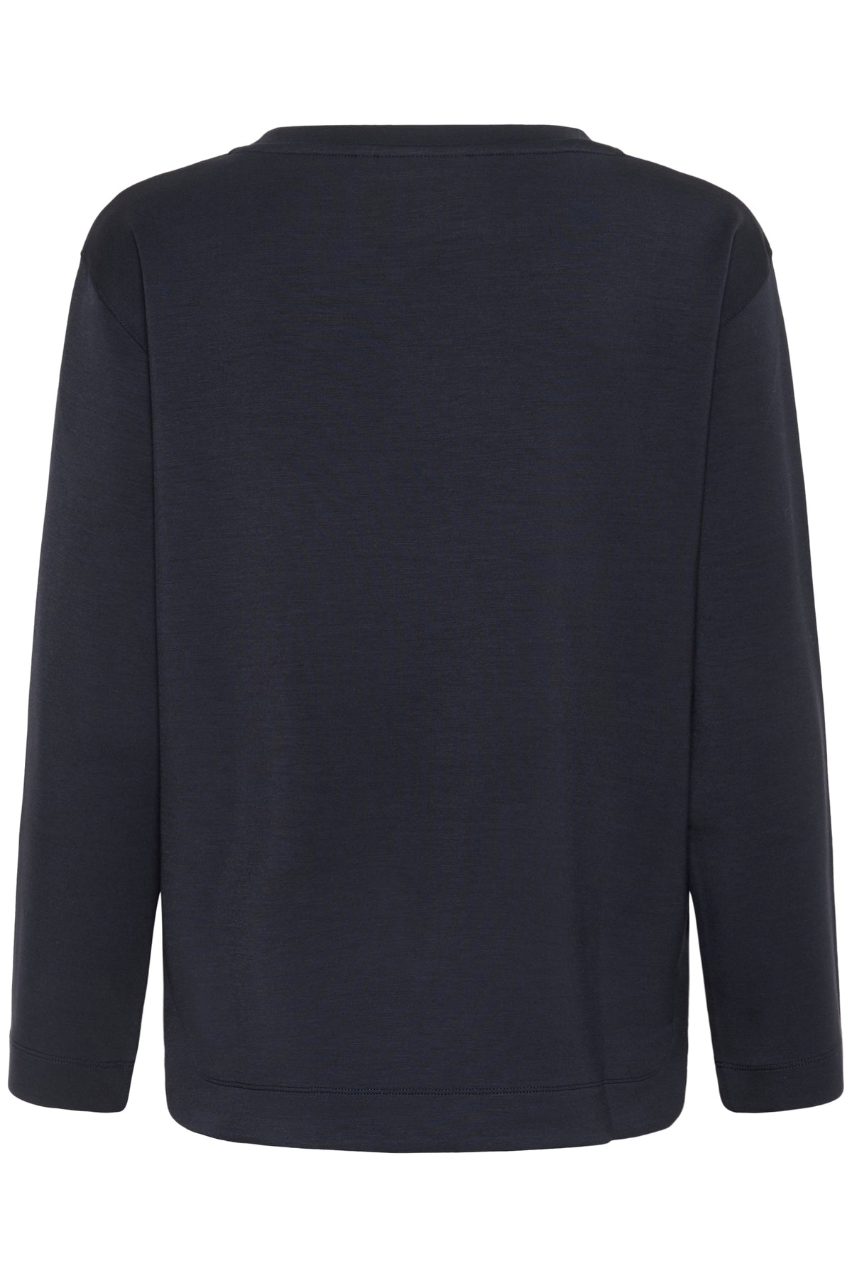 InWear Gincent Marine Blue Modal Supersoft Dipped Hem Sweatshirt
