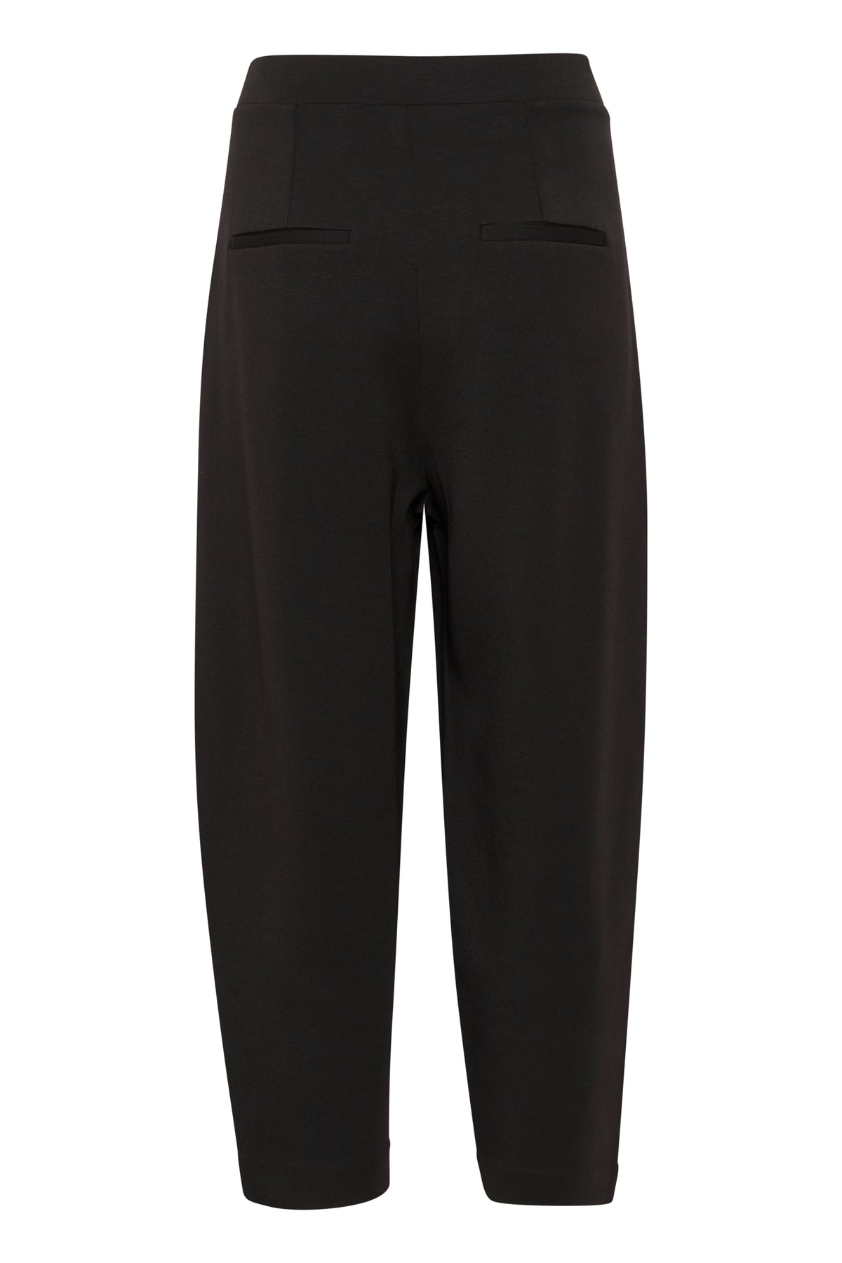 InWear PannieIW Black Modal Barrel Leg Ankle Length Trousers