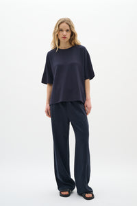 InWear Pannie Marine Blue Oversized Modal T-Shirt, 30109225