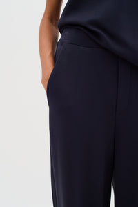 InWear Gincent Marine Blue Modal Wide Leg Joggers