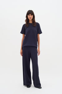 InWear Gincent Marine Blue Modal Wide Leg Joggers, 30109909