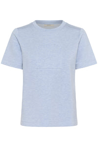 BACK IN STOCK - InWear Vincent Endless Sky Melange Embossed Logo T-Shirt
