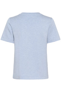 BACK IN STOCK - InWear Vincent Endless Sky Melange Embossed Logo T-Shirt