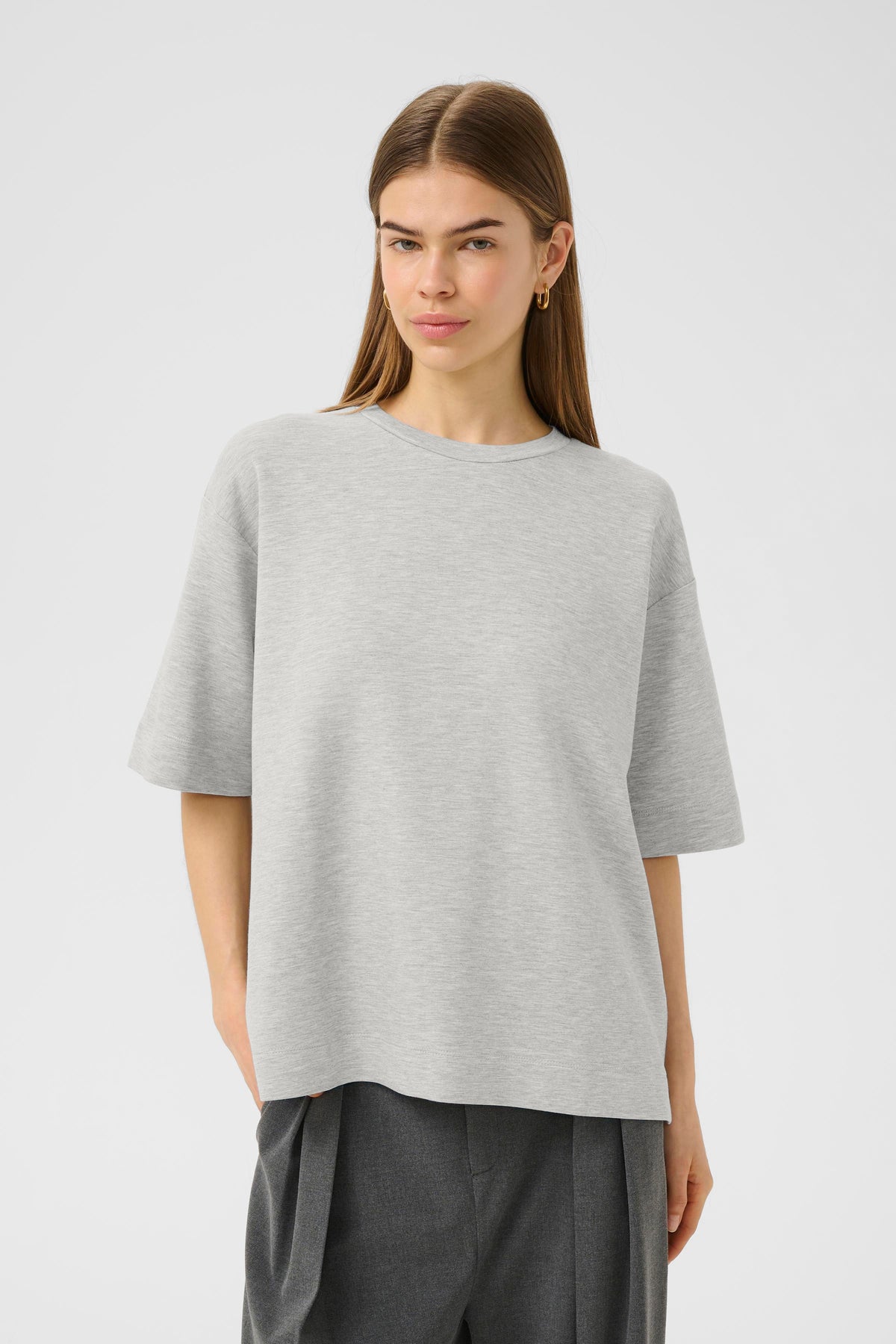 InWear Pannie Granite Melange Oversized Modal T-Shirt, 30110826