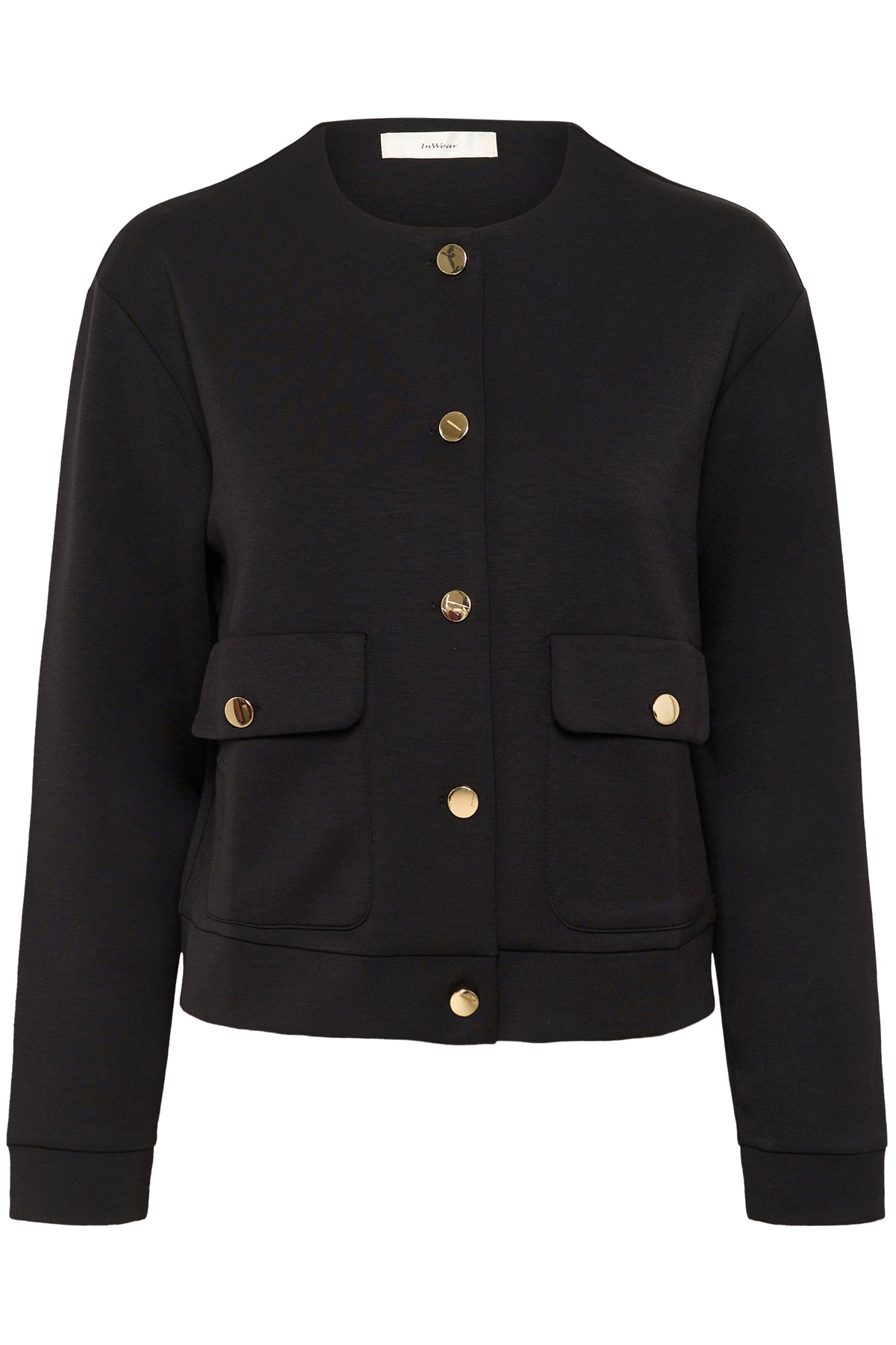 InWear Gida Vincent Black Modal Cardigan Jacket, 30110948