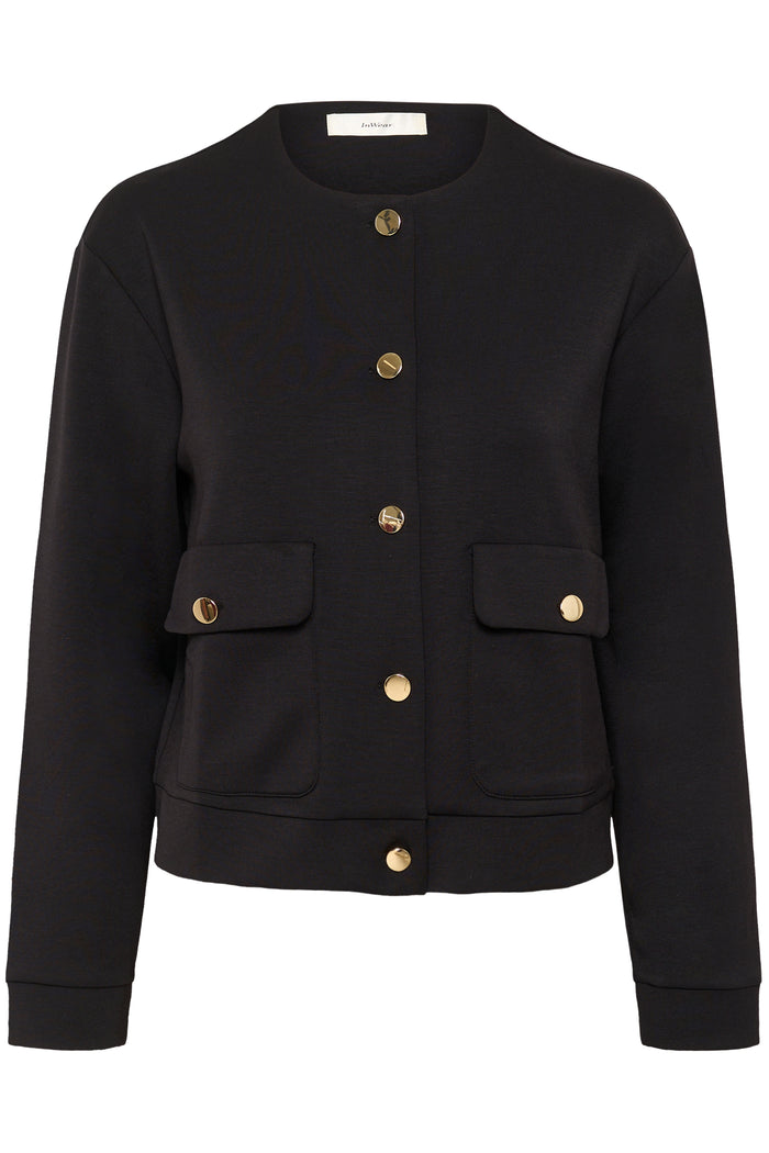 InWear Gida Vincent Black Modal Cardigan Jacket, 30110948