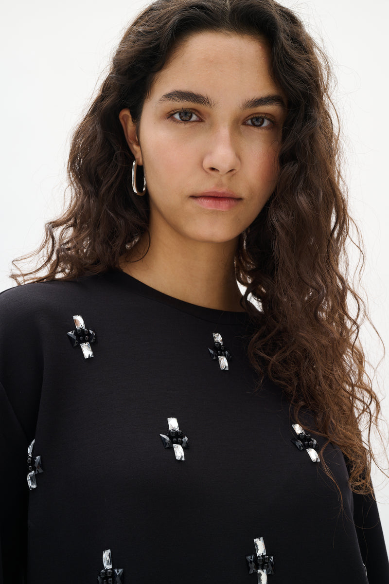 InWear Kincent Black Modal Deco Tunic Dress