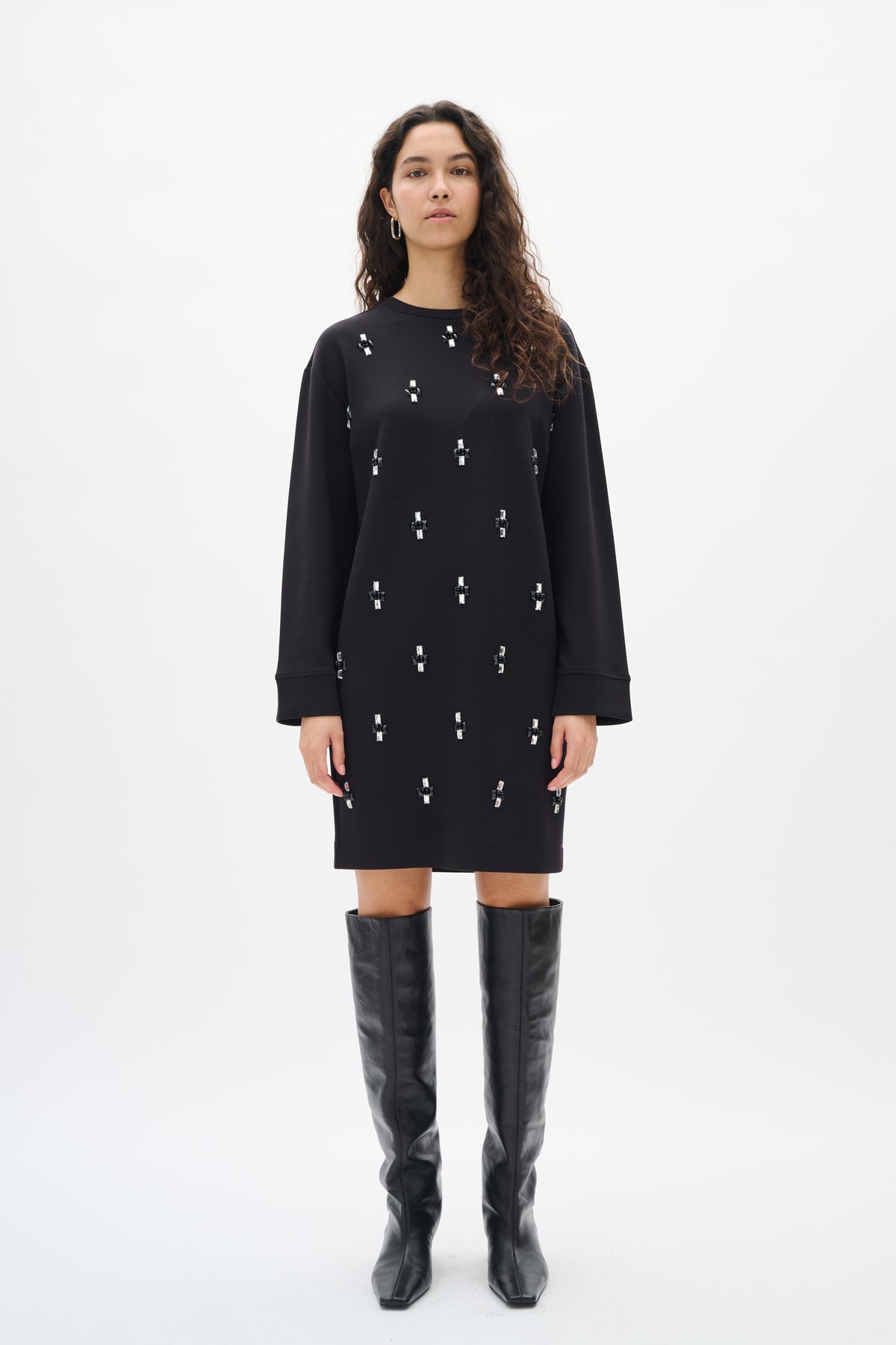 InWear Kincent Black Modal Deco Tunic Dress