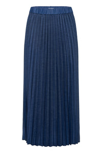 InWear Edition Cherrie Denim Pleated Maxi Skirt