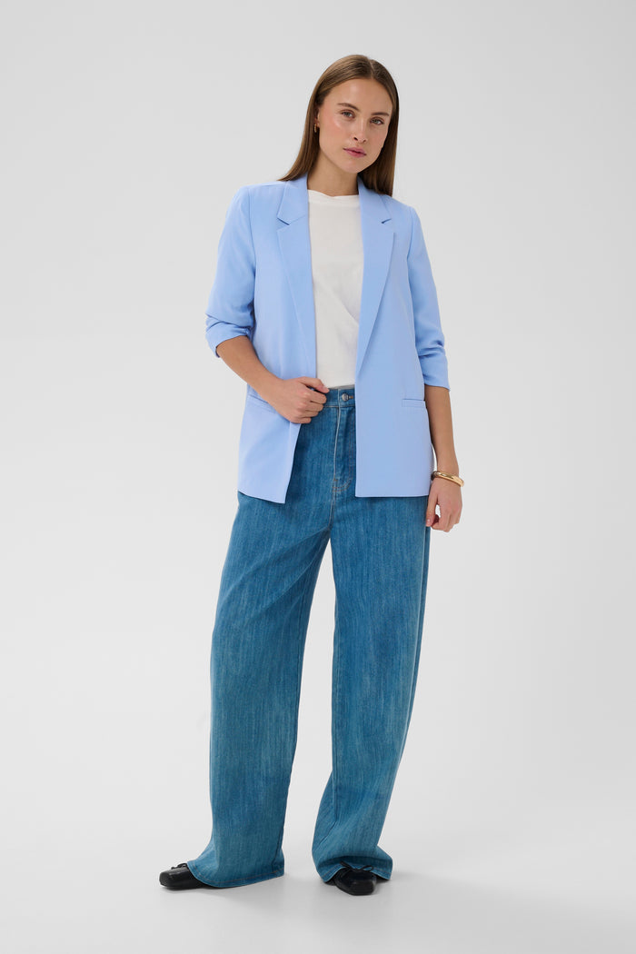 Soaked in Luxury Shirley Hydrangea Blue Blazer, 30403608