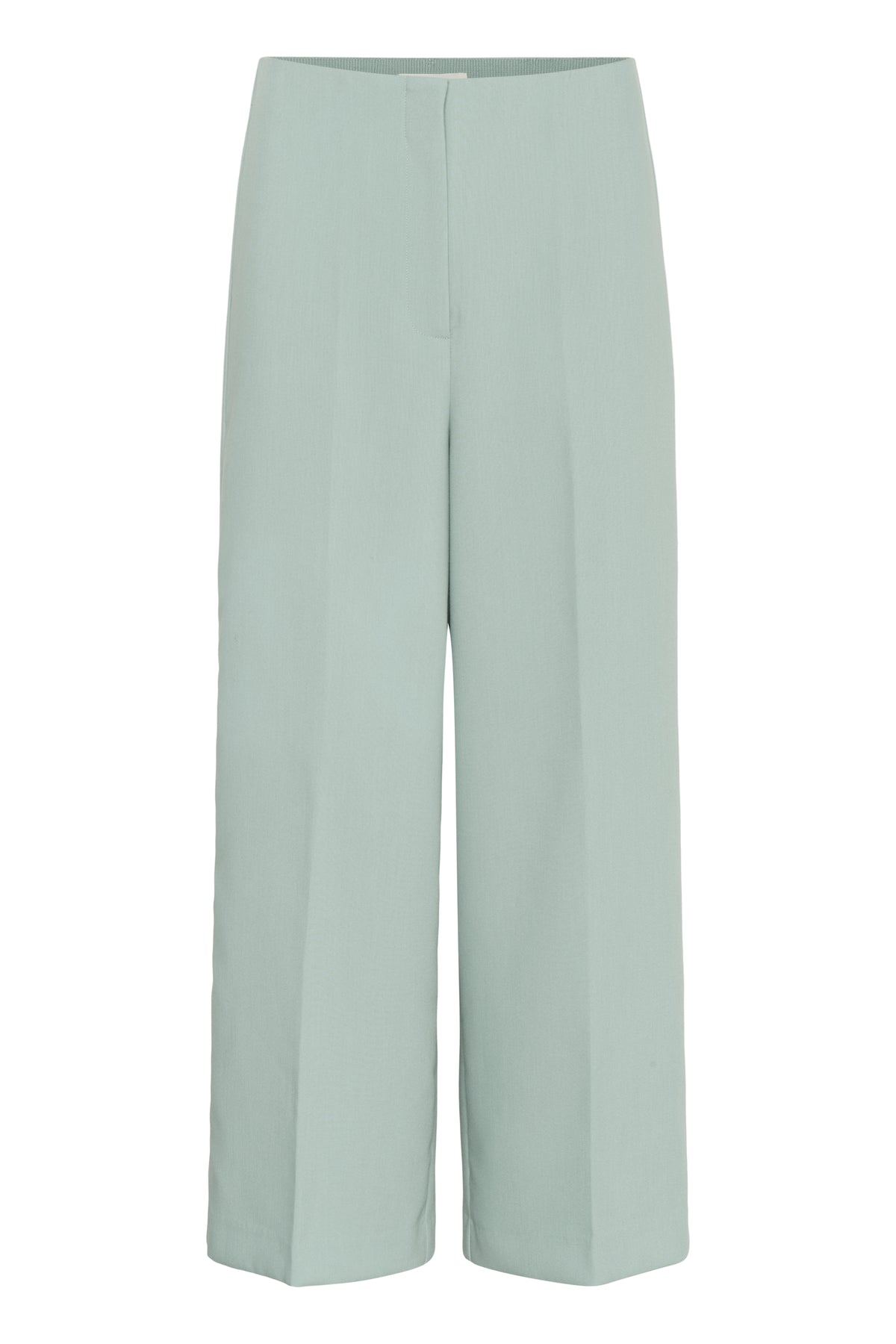 Soaked in Luxury Corinne Silver Blue Wide Cropped Culotte Trouser