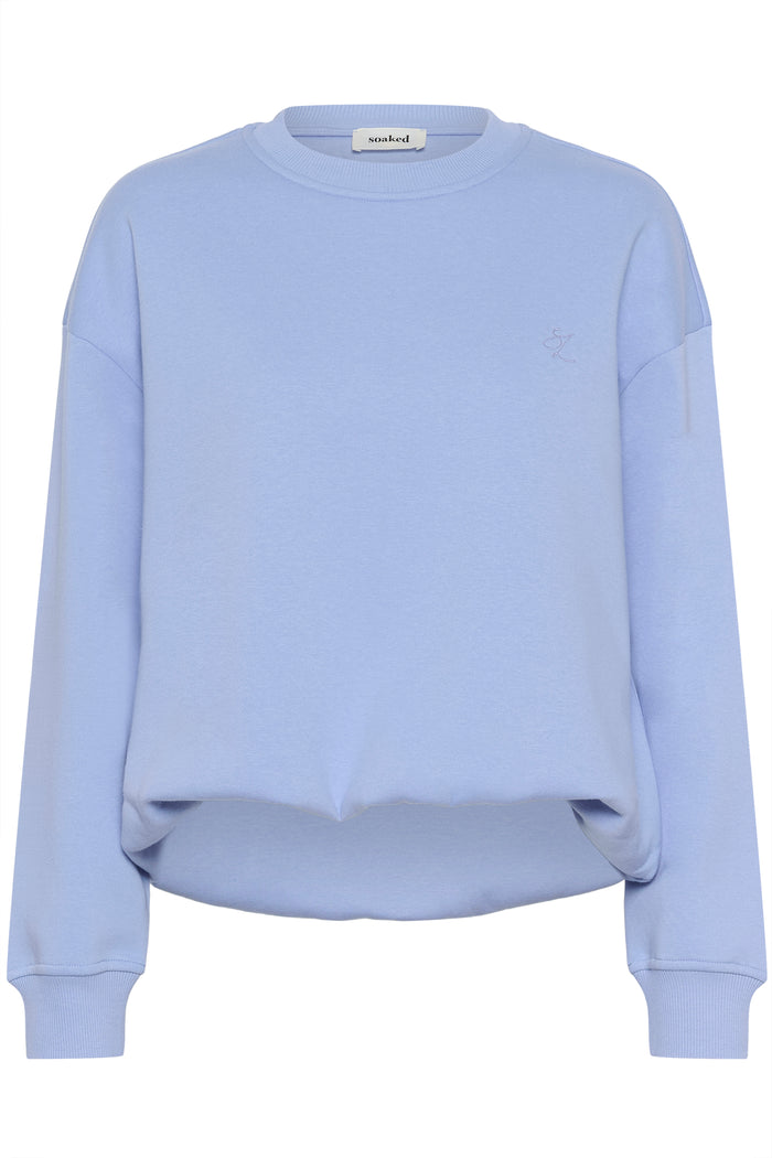 Soaked in Luxury Rolanda Hydrangea Blue Cropped Balloon Supersoft Sweatshirt, 30408877