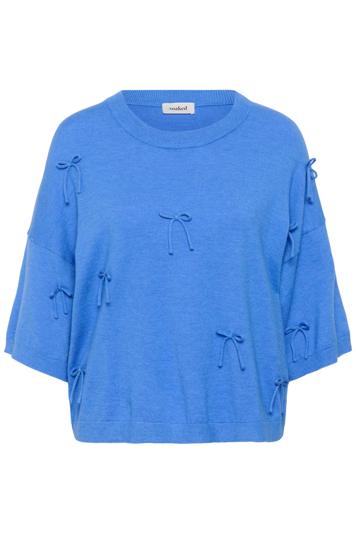 Soaked in Luxury SLSpina Regatta Blue Bow Pullover, 30409226