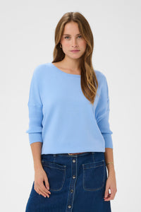 Saint Tropez Mila Kentucky Blue Round Neck Knit, 30500003