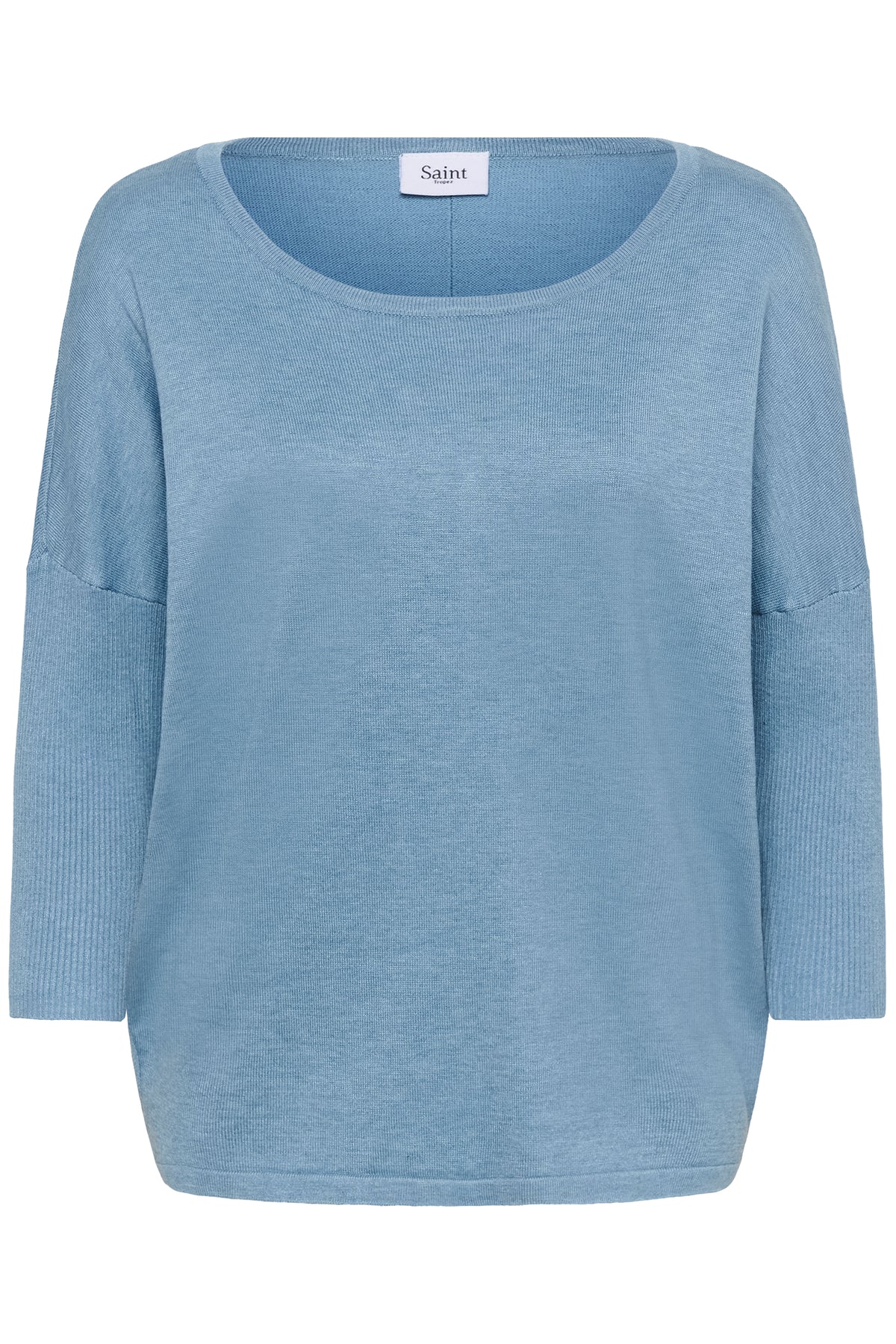 Saint Tropez Mila Blue Shadow Round Neck Knit