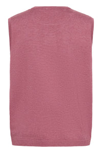 Saint Tropez Mila Dusky Pink Melange Knitted Vest