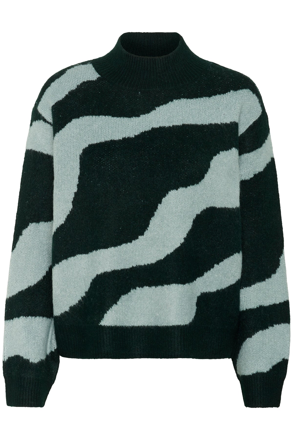 Saint Tropez MallieSZ JuneBug Green Abstract Printed Knit