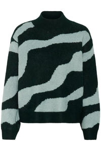 Saint Tropez MallieSZ JuneBug Green Abstract Printed Knit