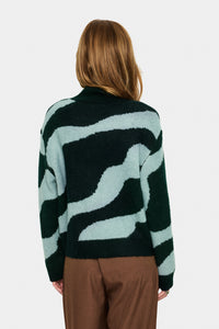 Saint Tropez MallieSZ JuneBug Green Abstract Printed Knit