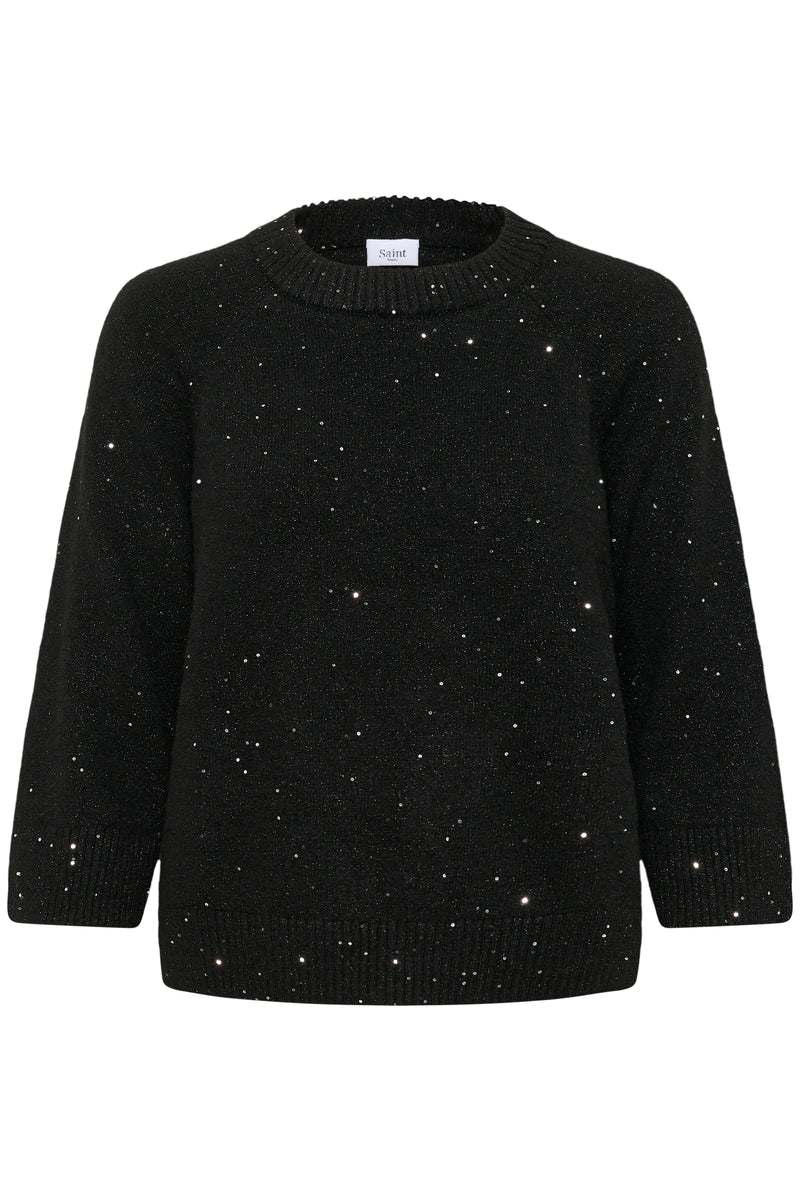 Saint Tropez Nova Black Sequin Knit