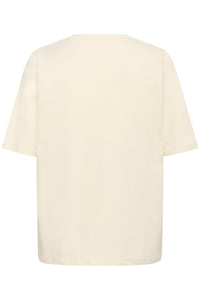 Saint Tropez Octavia Creme 'StTropez' Logo T-Shirt, 30514706