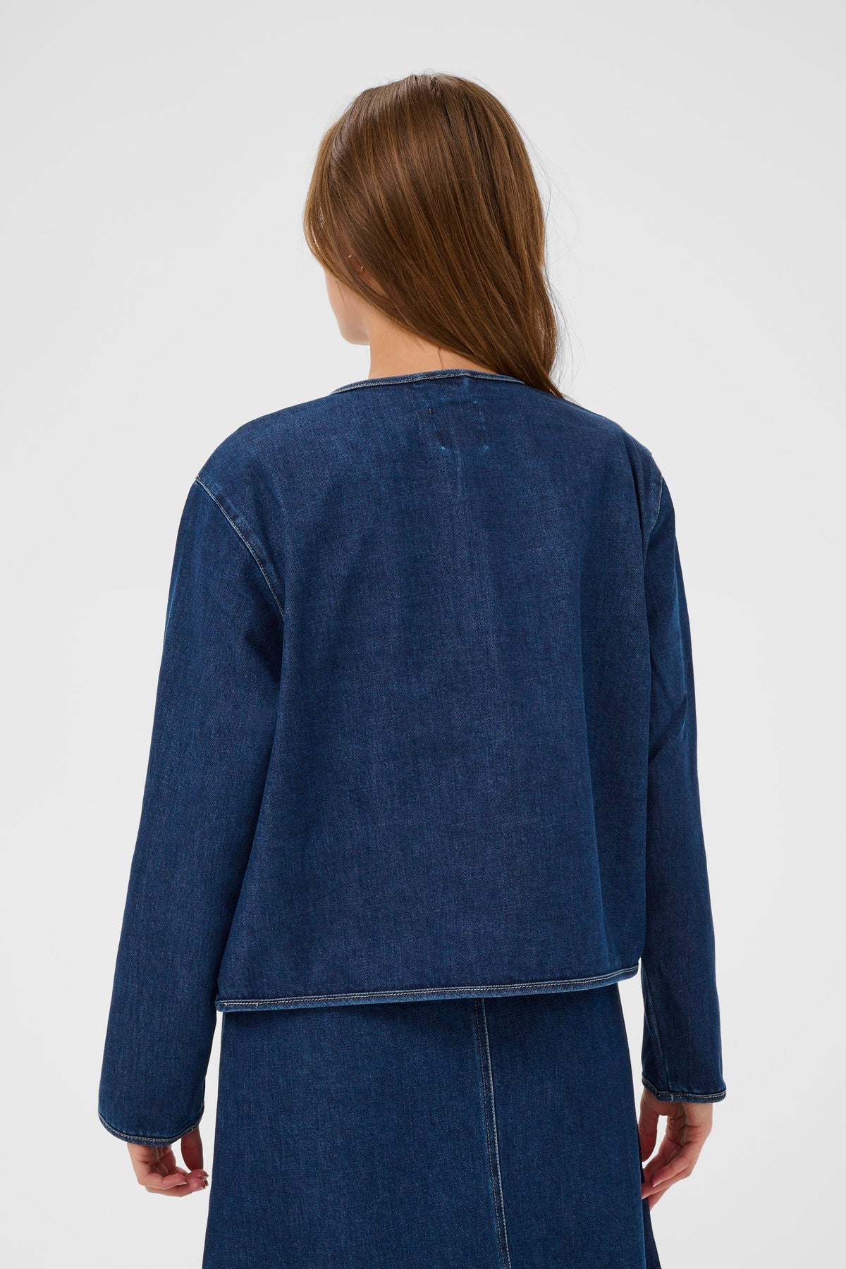 Saint Tropez OivySz Medium Blue Denim Jacket, 30514751