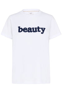 Saint Tropez Oleni Bright White Sequin Logo T-Shirt, 30514809