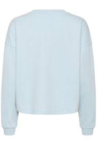 Saint Tropez Pegrina Baby Blue 'Mon Cheri' Fleece Lined Sweatshirt, 30514914