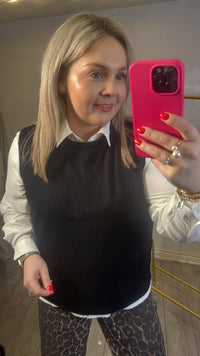 Saint Tropez Mila Black Knitted Vest