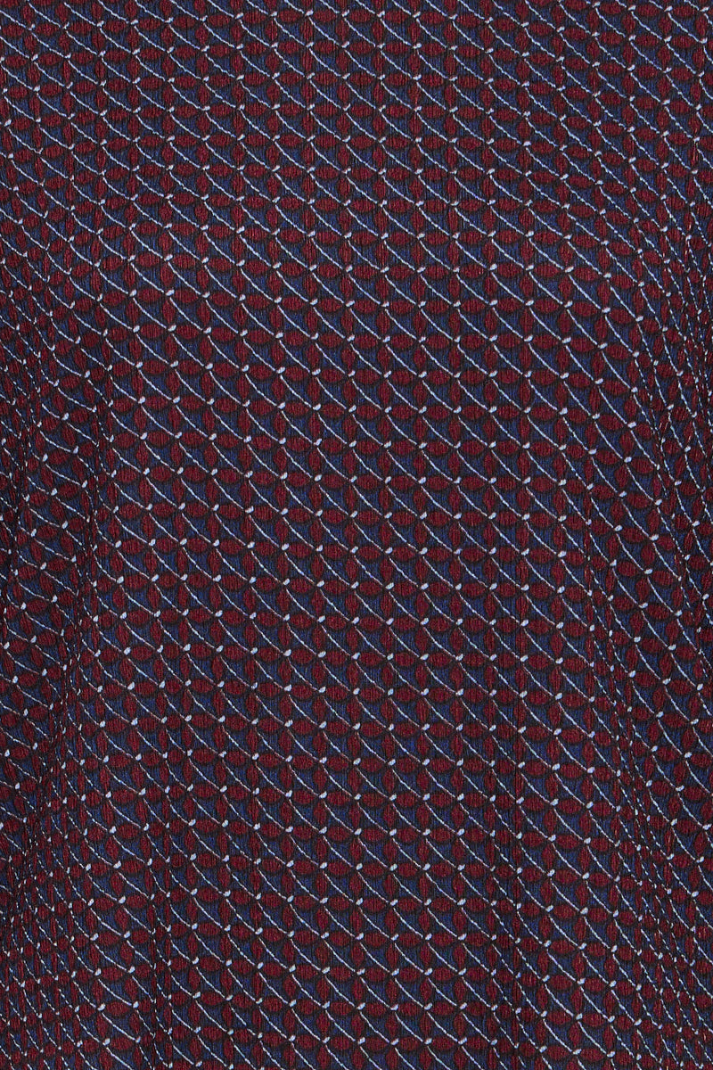 Fransa FrSenna Night Sky Burgundy Geometric Printed Top