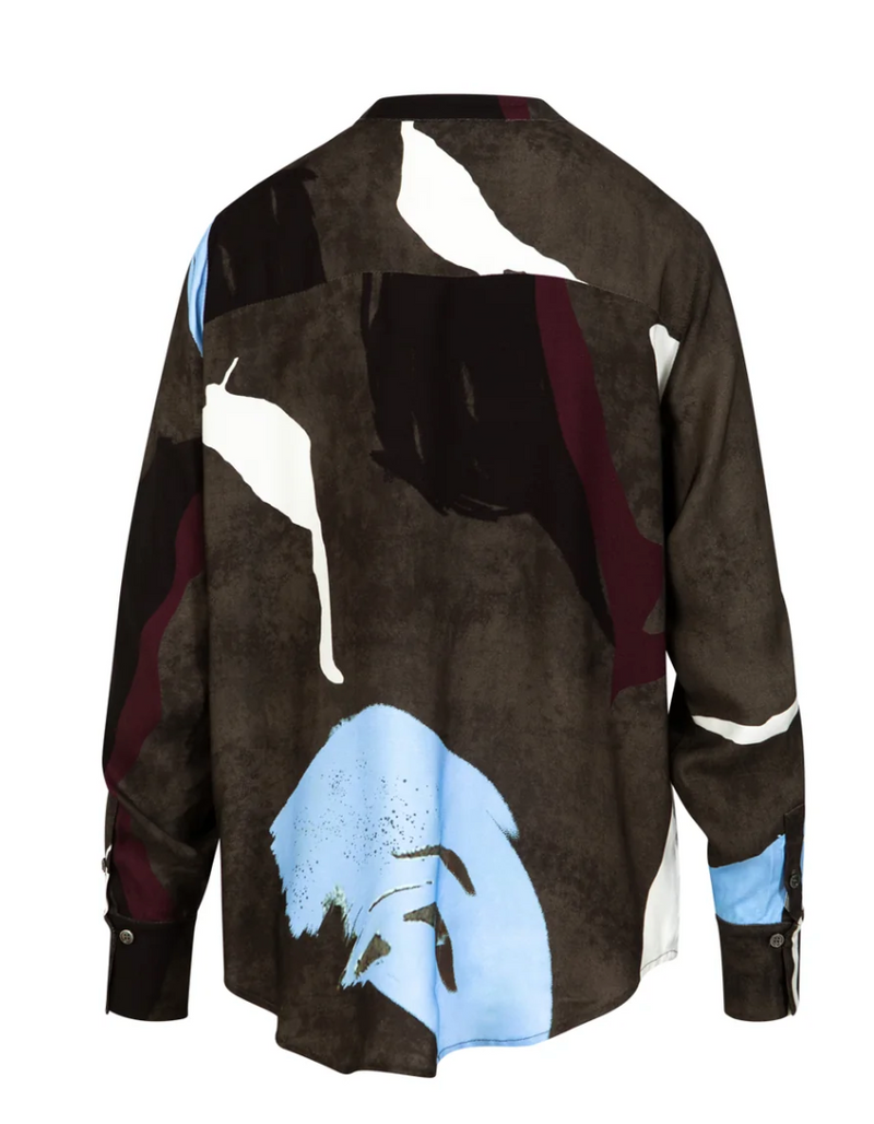 Coster Copenhagen Shadow Graphic Print Blouse