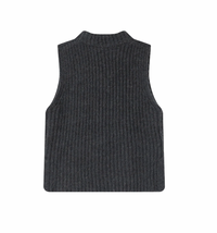 Grace & Mila Sablon Anthracite Grey Knitted Layering Vest